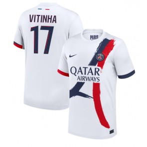 Paris Saint-Germain Vitinha #17 Venkovní Dres 2024-25 Krátký Rukáv